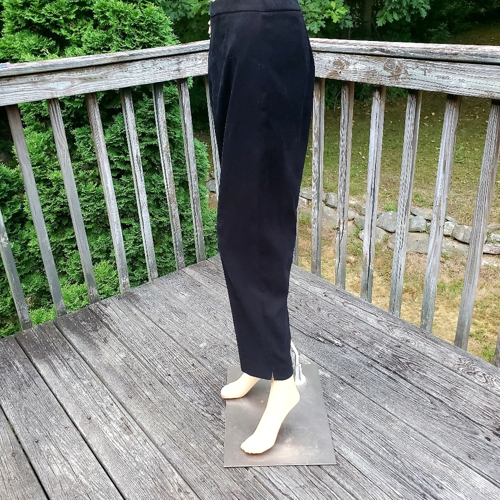 Amanda Smith Petites Dresses 2 pc Suit Jacket & Pants Black & Cream Size 8P - Picture 12 of 16